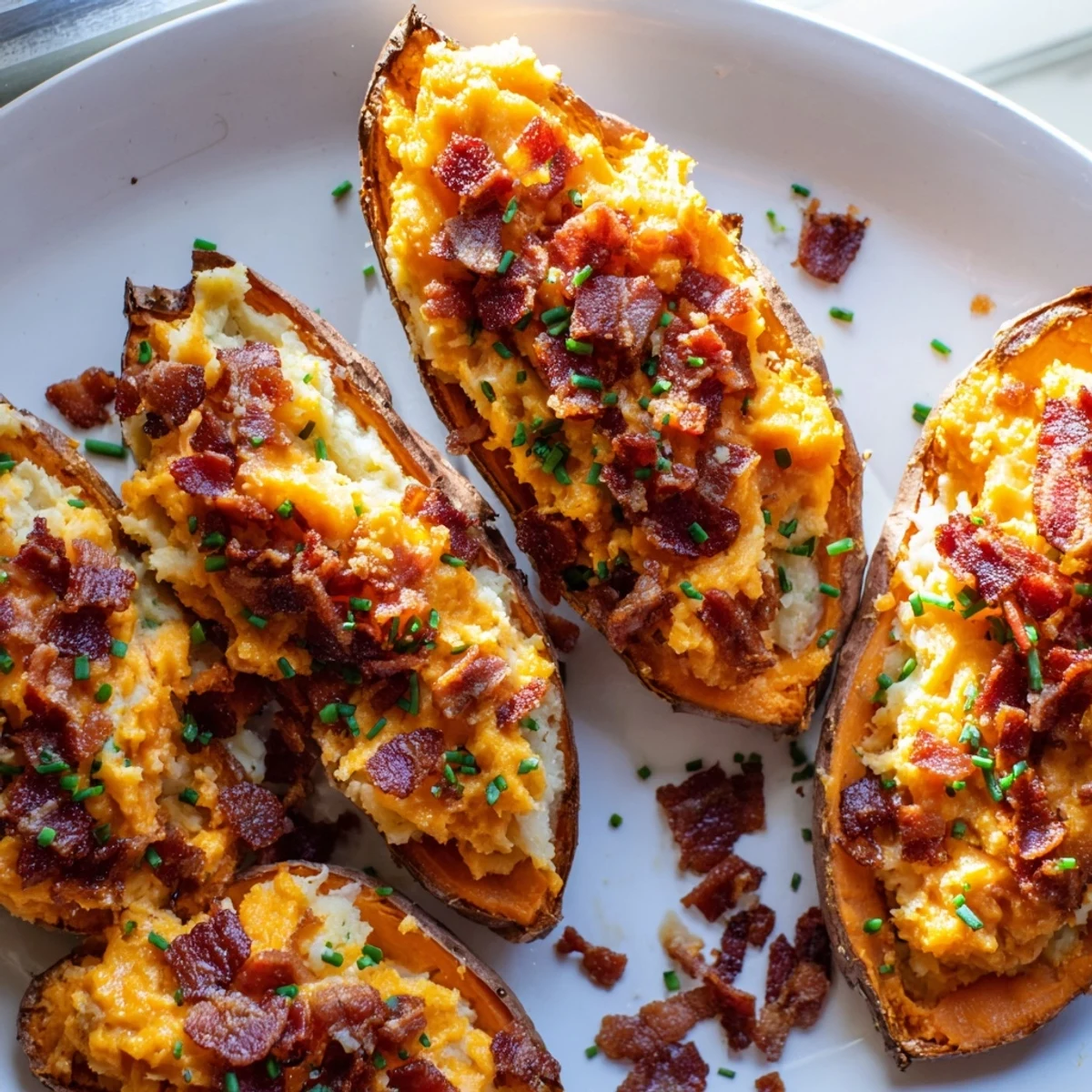 Loaded Sweet Potato Skins