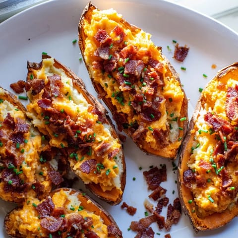 Loaded Sweet Potato Skins