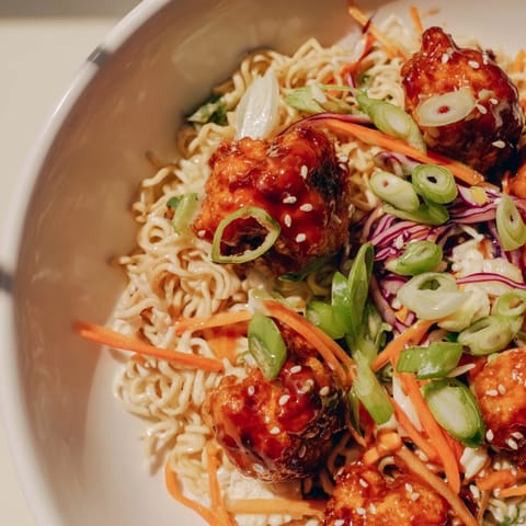 Buffalo Cauliflower Ramen Bowl