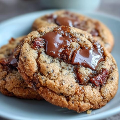 Freshly baked Hojicha and Brown Butter Cookies with rich aroma, ready to be enjoyed with tea.