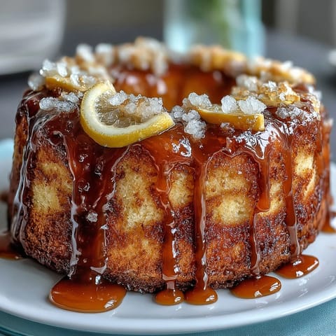 Lemon Drizzle Loaf Cake with glossy citrus glaze, fresh zest, and soft crumb—perfect for afternoon tea or spring brunch.