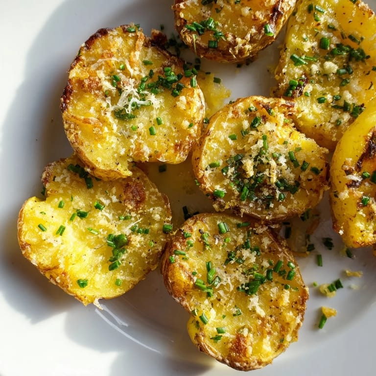 Bubbling hot: These Parmesan smashed potatoes boast garlic and herbs, showcasing a perfect side dish.