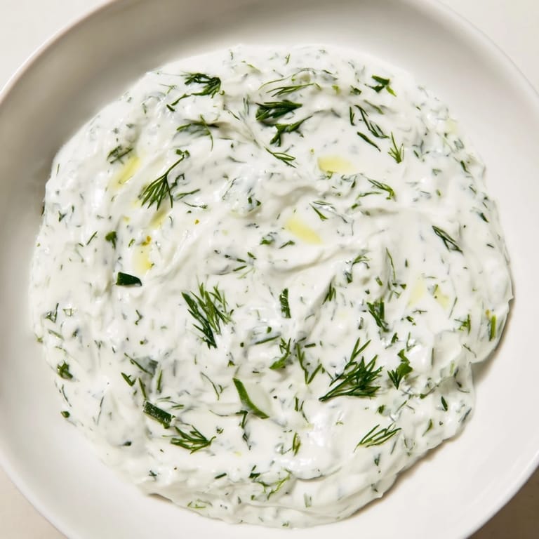 Cool and refreshing, this Greek Yogurt Herb Dip is served with colorful vegetable crudités for a delicious snack.