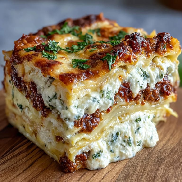 Layers of rich meat sauce, creamy ricotta, and tender noodles make up the hearty World's Best Lasagna, a perfect family dinner.