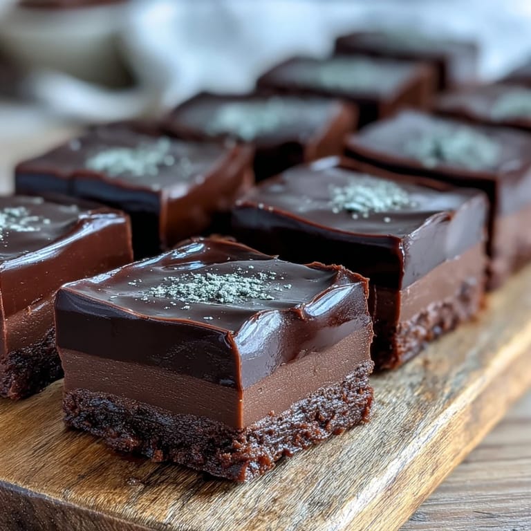 Perfectly set Hojicha Fudge cut into cubes, offering a dense, creamy texture infused with roasted tea aroma, ideal for a unique Japanese fusion dessert.