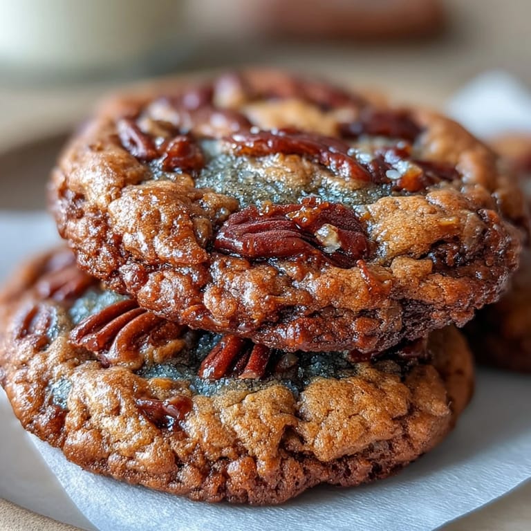 Rustic plate of Hojicha and Brown Butter Cookies, sprinkled with sea salt and paired with milk.