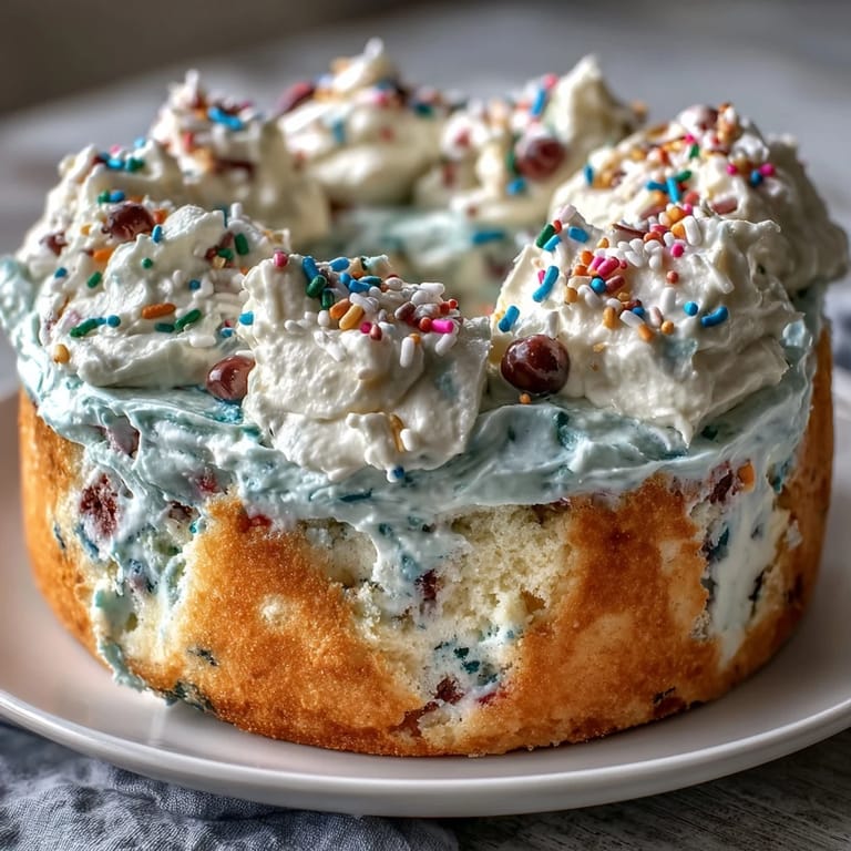 Savor this festive spring birthday party funfetti dip cake, a delightful dessert masterpiece.