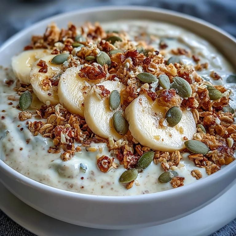 Nutritious high fiber smoothie bowl, perfect for a satisfying, refreshing meal.